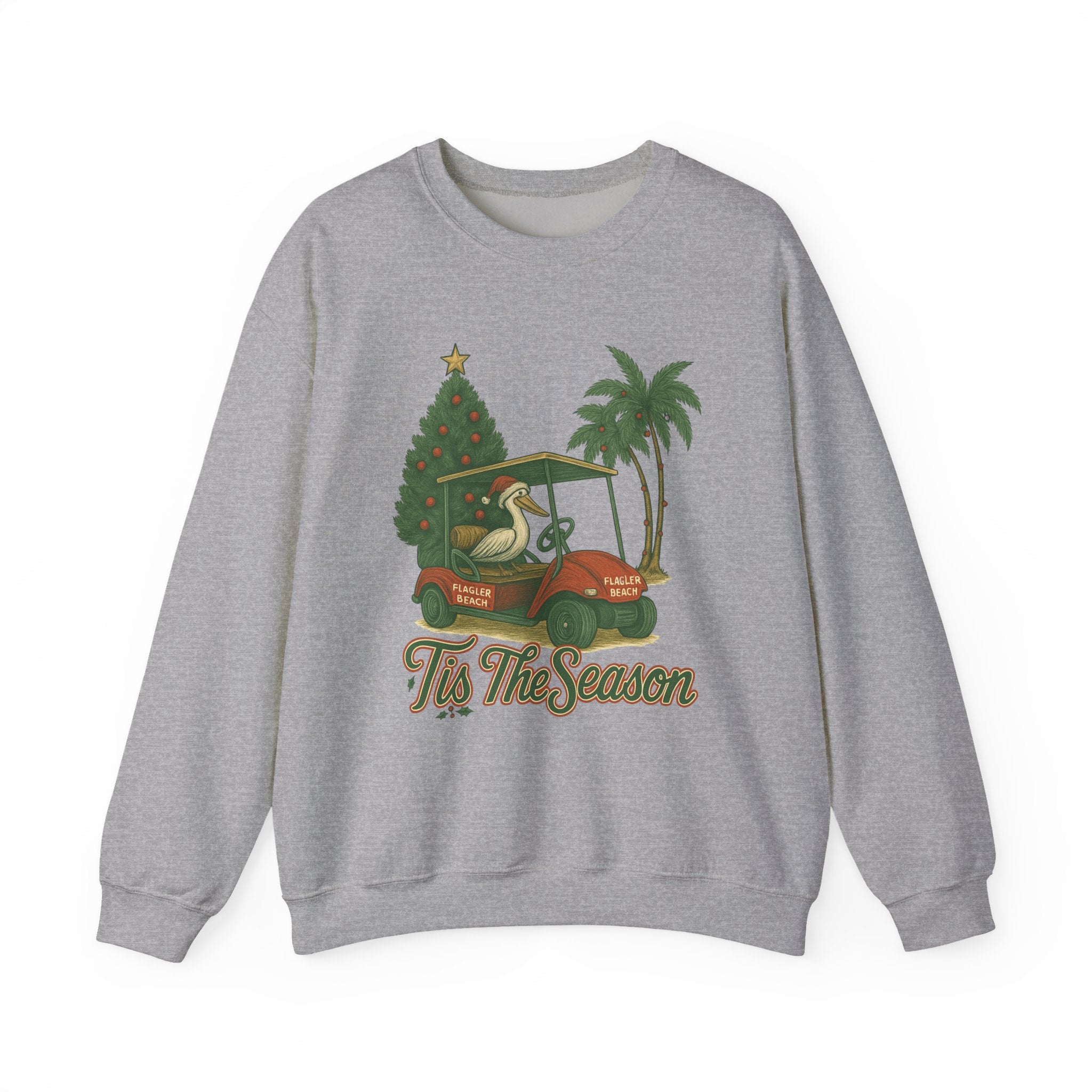 Flagler Beach Christmas Crewneck Sweatshirt - 'Tis The Season