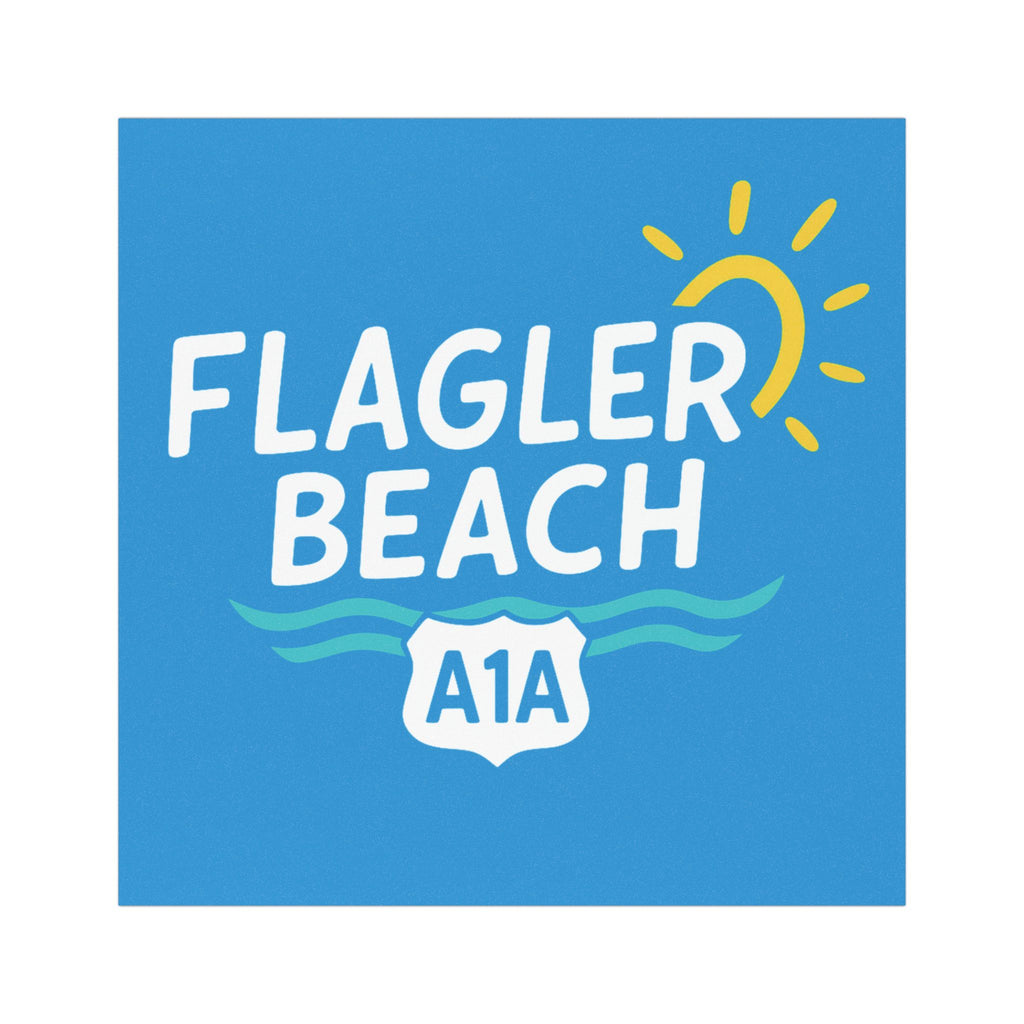 Flagler Beach A1A Car Magnet — Sunny Beach Souvenir