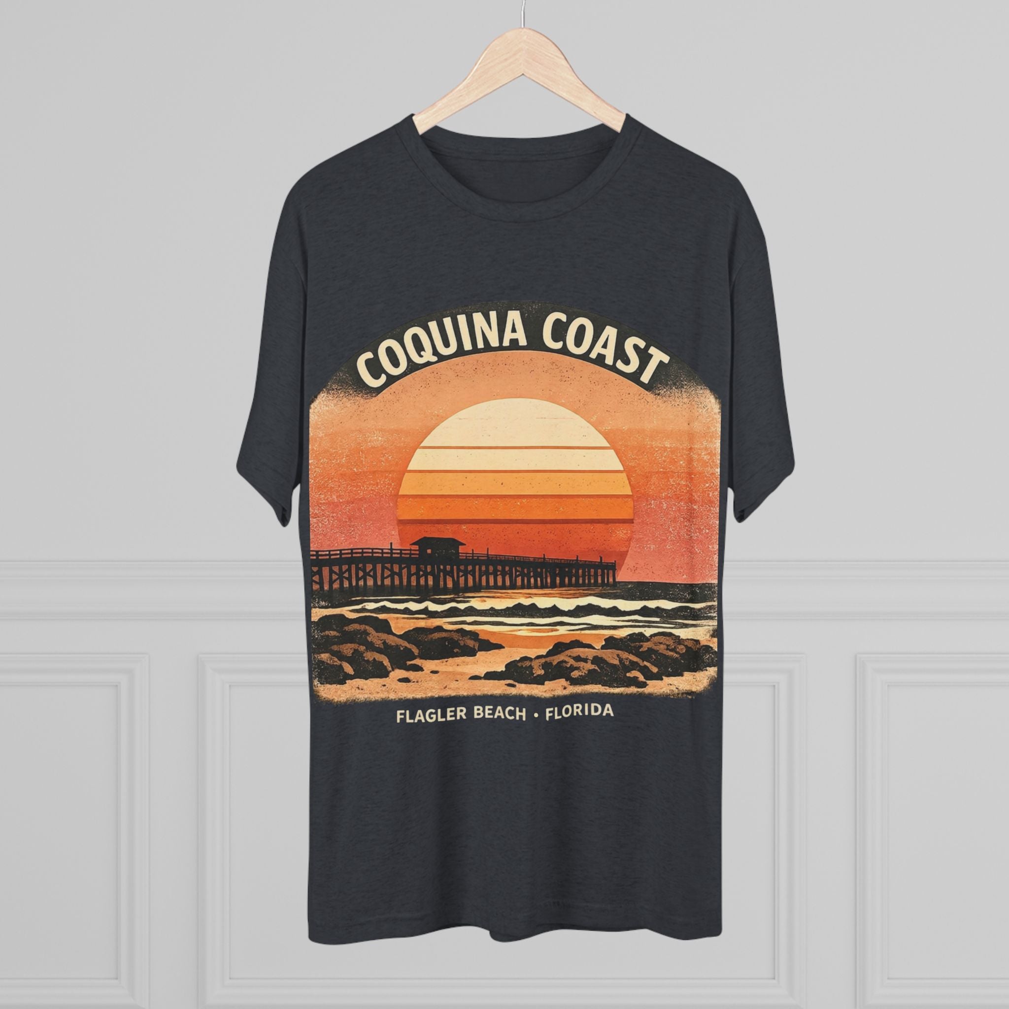 Coquina Coast Flagler Beach Sunset T‑Shirt