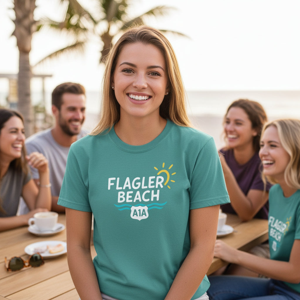Coastal Beach Town Unisex T-shirt - Flagler Beach Vibes