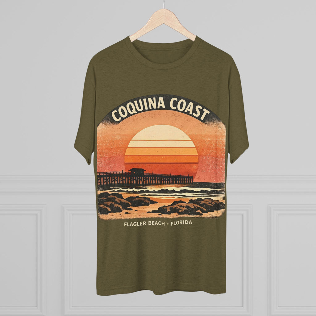Coquina Coast Flagler Beach Sunset T‑Shirt