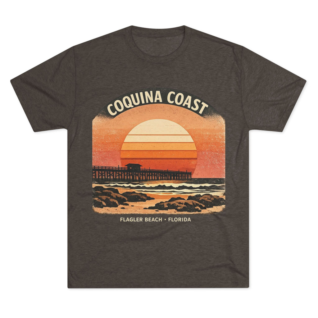 Coquina Coast Flagler Beach Sunset T‑Shirt