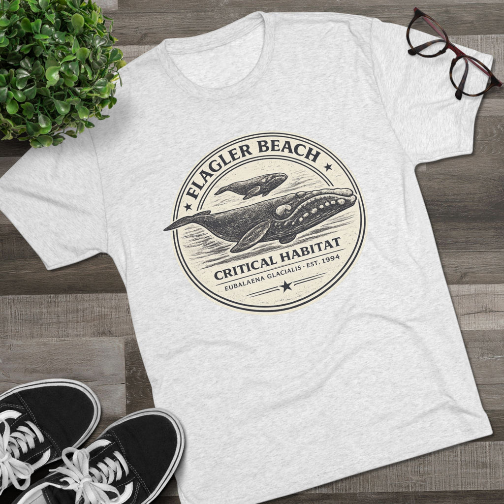 Flagler Beach Whale Tee — Critical Habitat Vintage Surf T‑Shirt