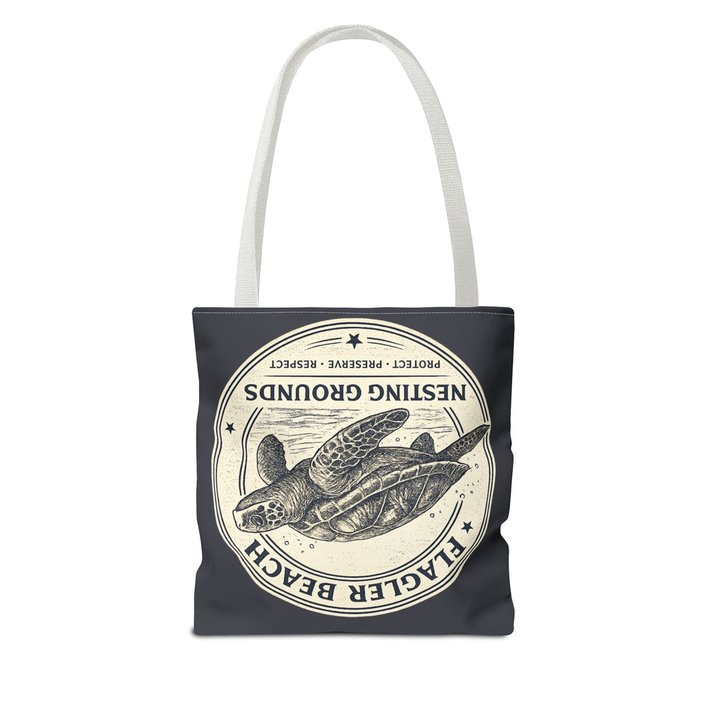 Flagler Beach Turtle Tote Bag — Nesting Grounds Conservation Canvas Tote