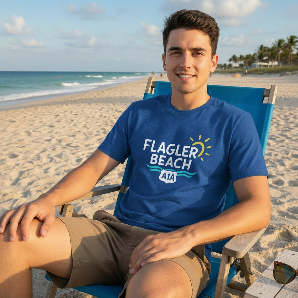 Flagler Beach A1A/Coordinates T-Shirt
