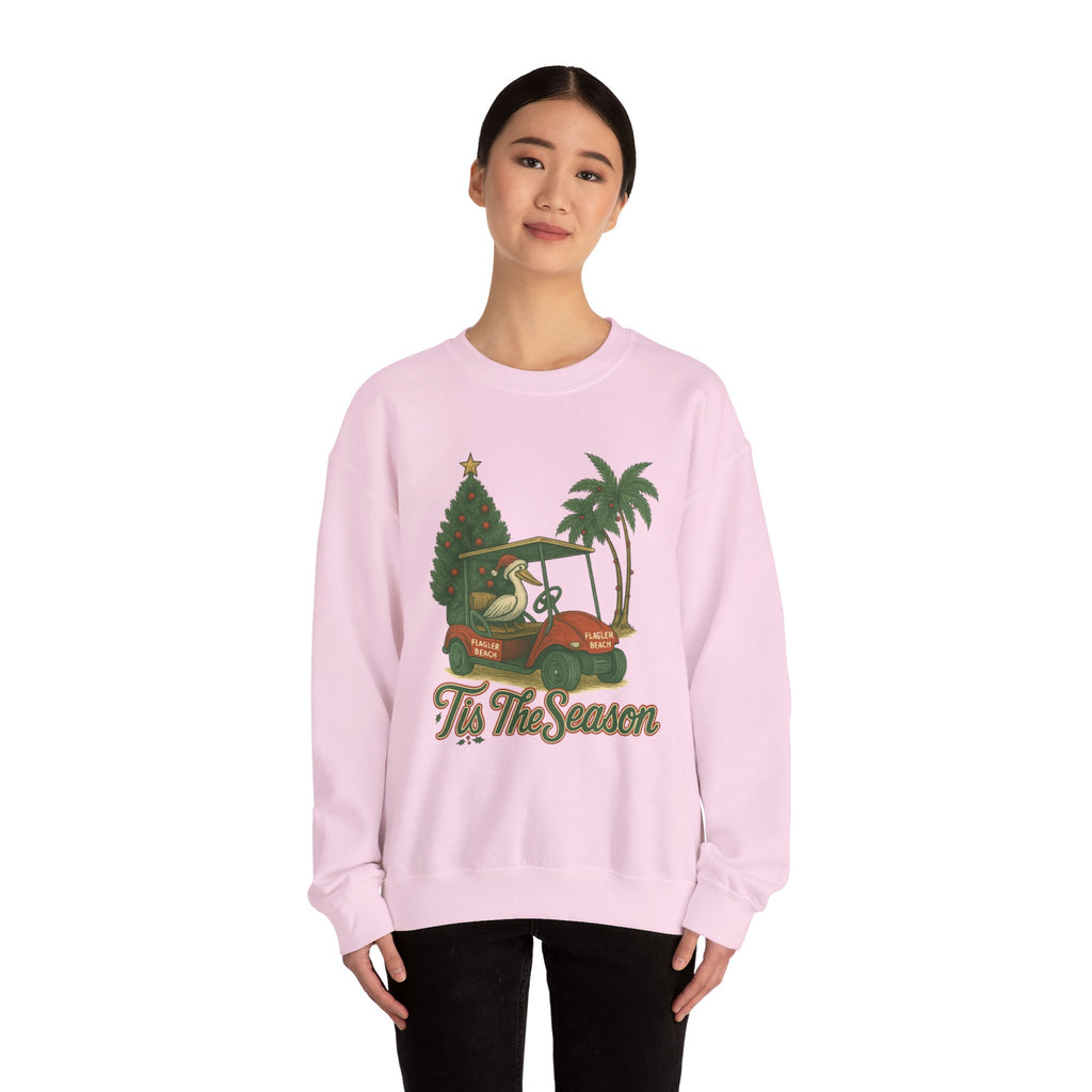 Flagler Beach Christmas Crewneck Sweatshirt - 'Tis The Season