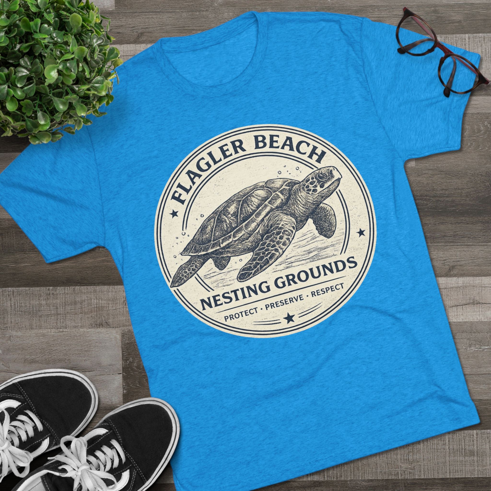 Flagler Beach Sea Turtle Tee — Nesting Grounds Conservation T‑Shirt