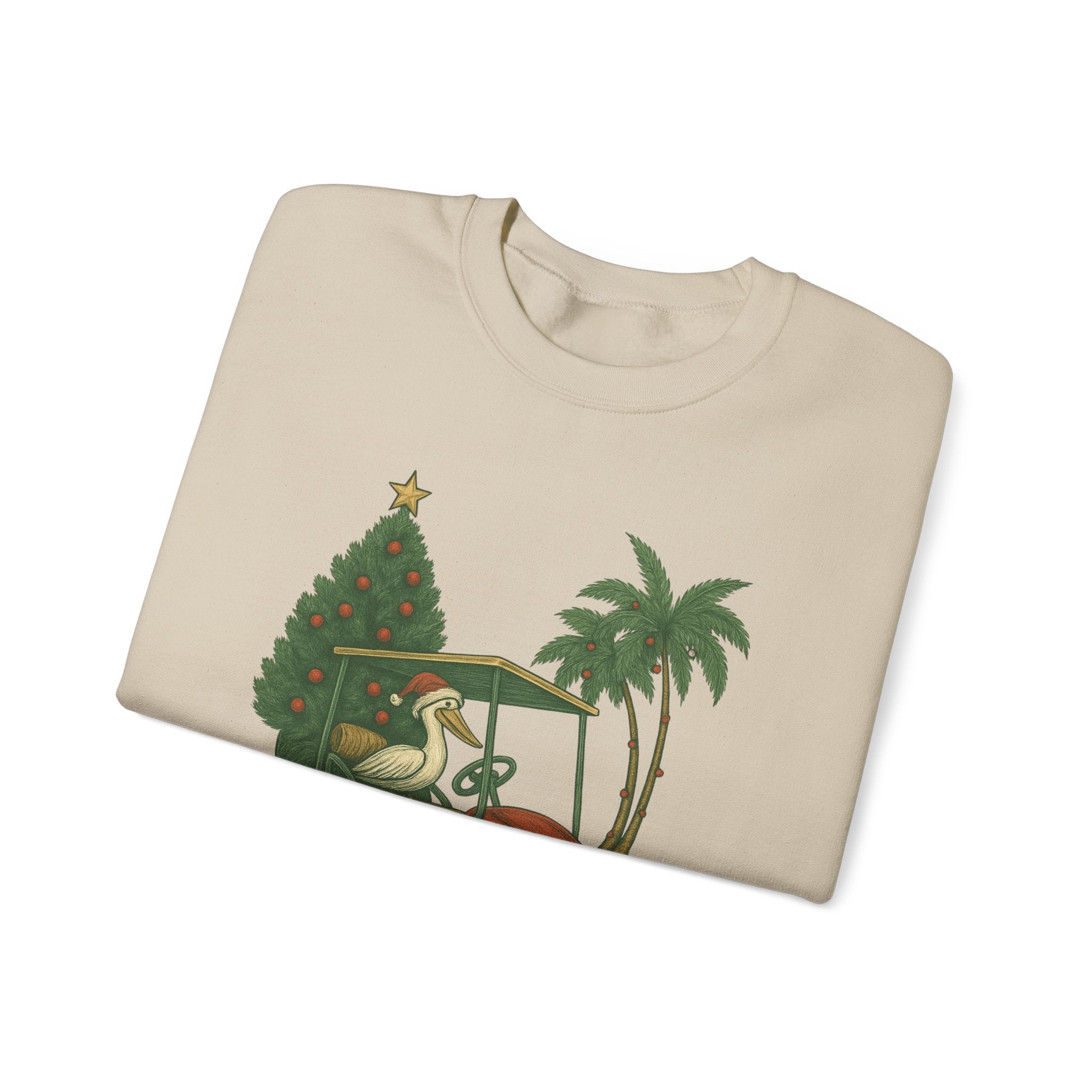 Flagler Beach Christmas Crewneck Sweatshirt - 'Tis The Season