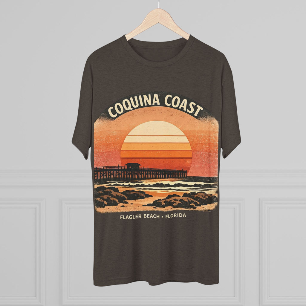 Coquina Coast Flagler Beach Sunset T‑Shirt