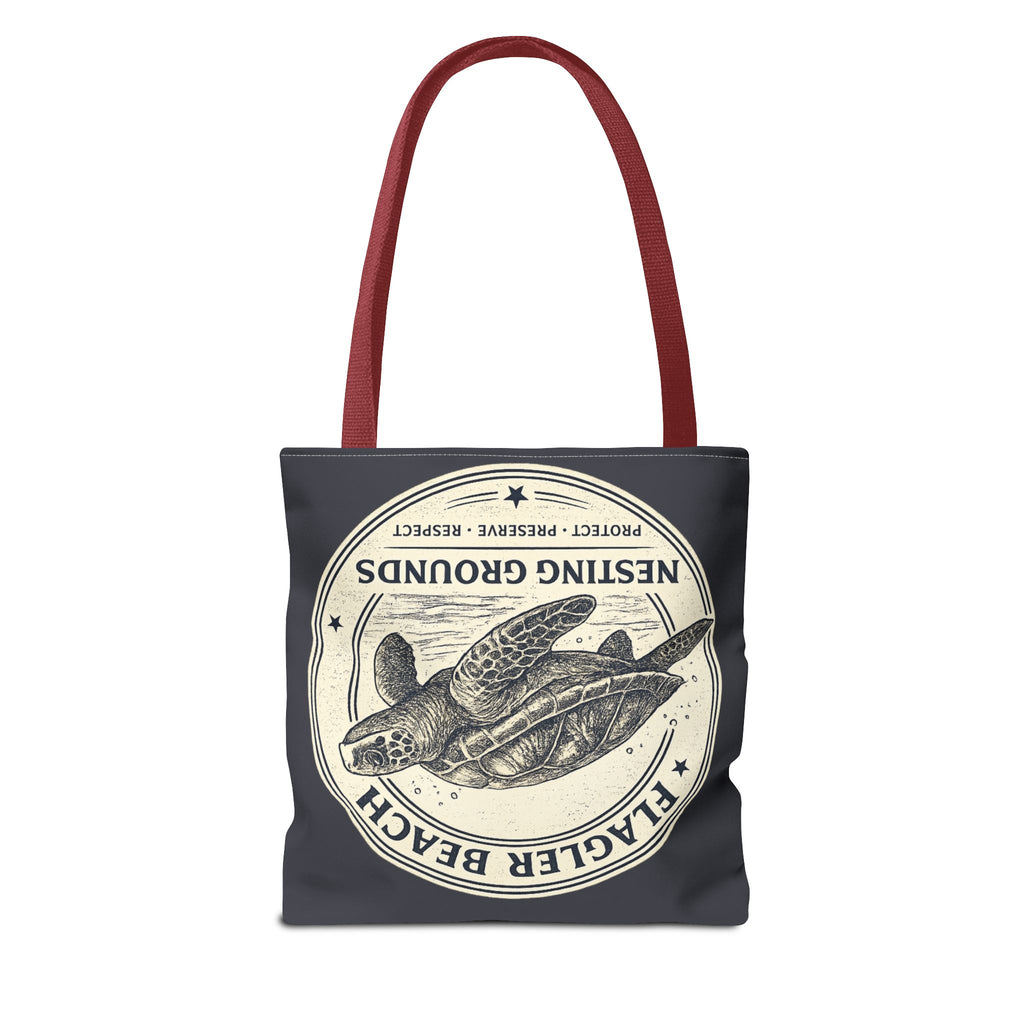 Flagler Beach Turtle Tote Bag — Nesting Grounds Conservation Canvas Tote