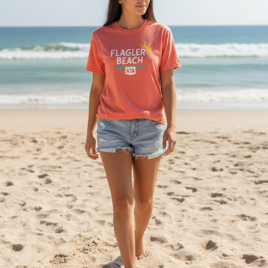 Coastal Beach Town Unisex T-shirt - Flagler Beach Vibes