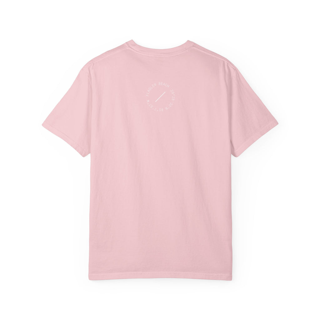Pink t-shirt on a white background