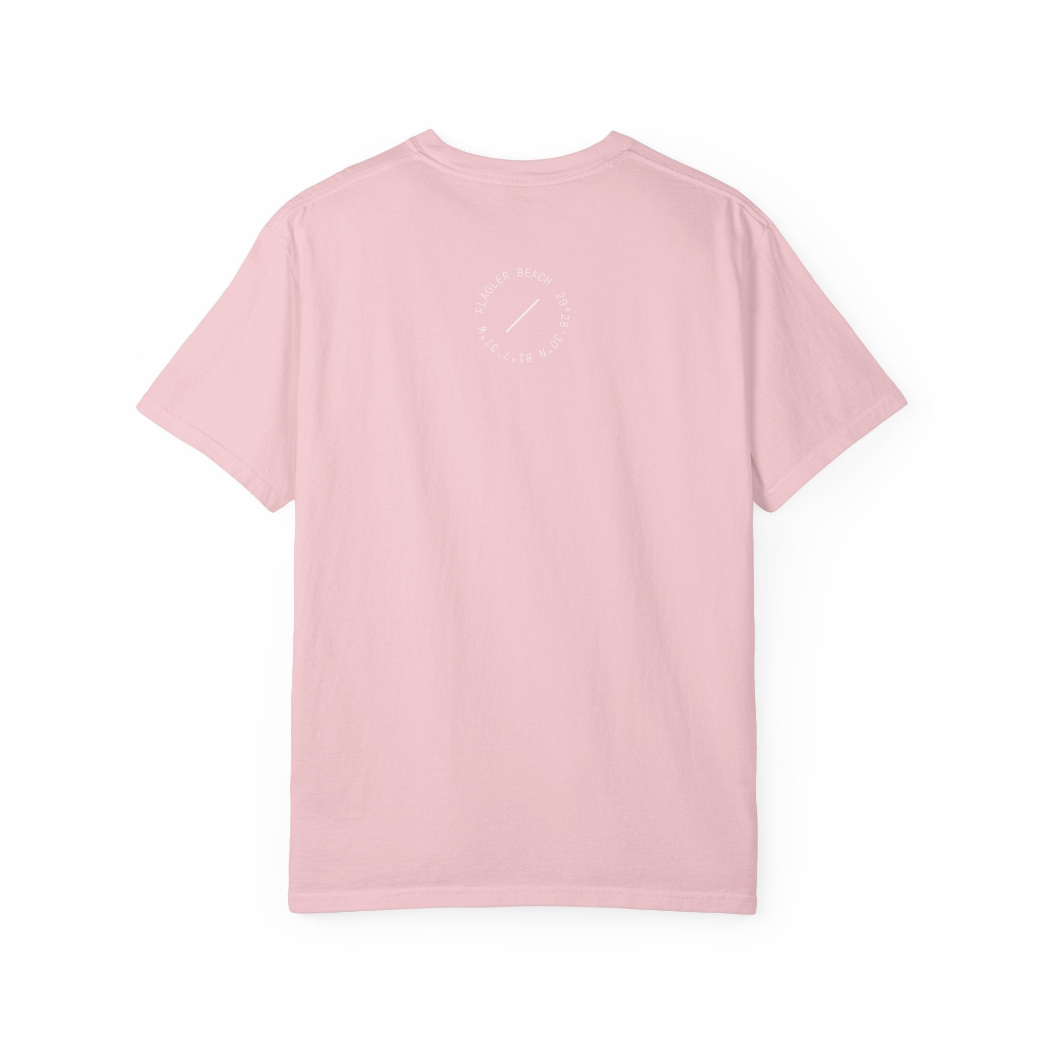 Pink t-shirt on a white background