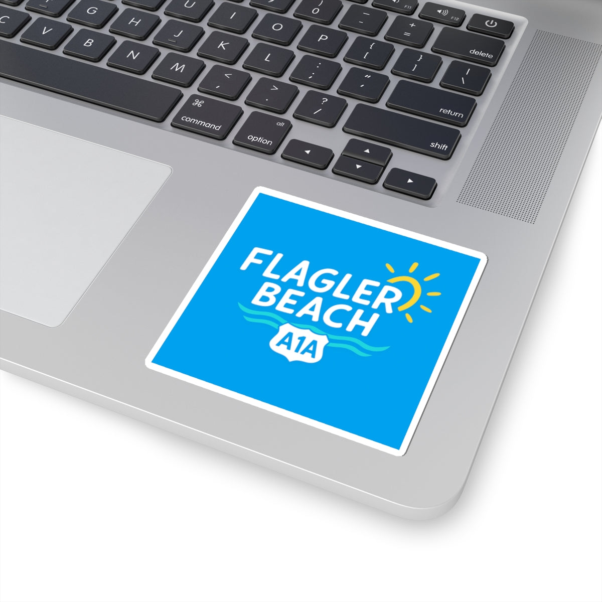 Flagler Beach A1A Sticker — Kiss-Cut Beach Pride Decal for Golf Carts & Coolers