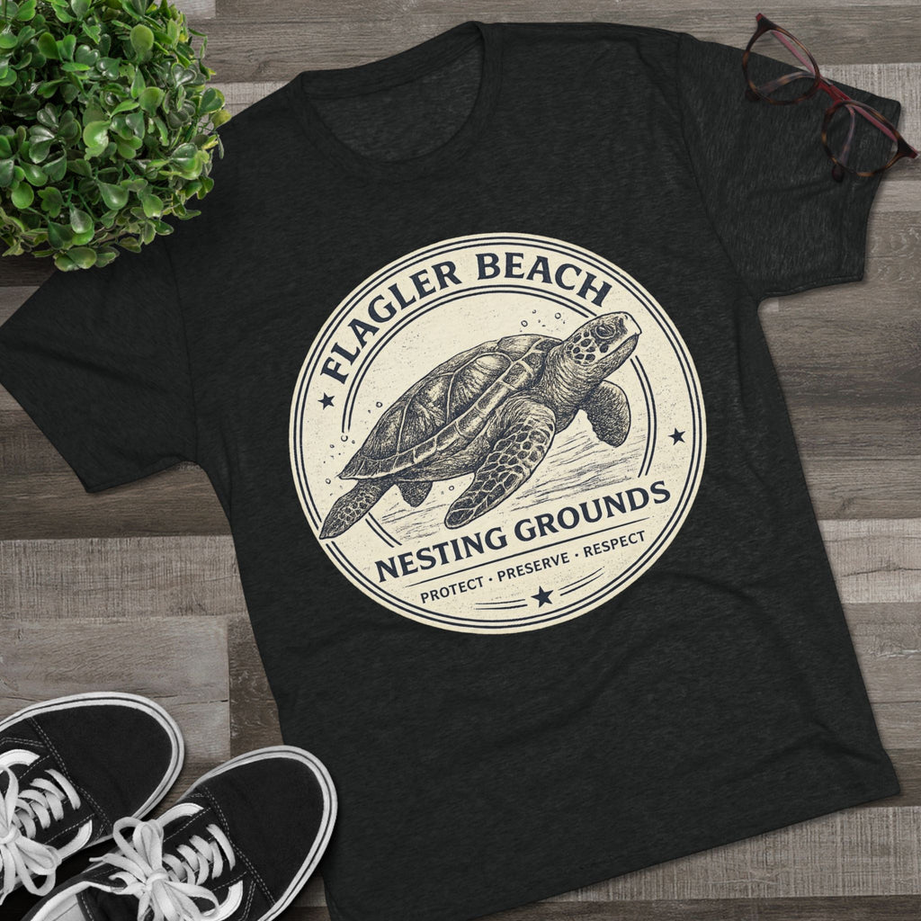 Flagler Beach Sea Turtle Tee — Nesting Grounds Conservation T‑Shirt
