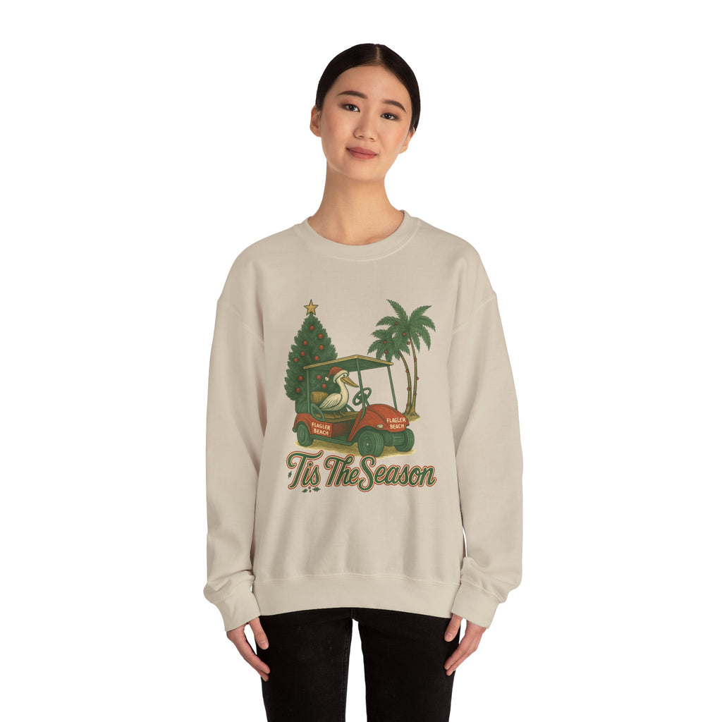 Flagler Beach Christmas Crewneck Sweatshirt - 'Tis The Season