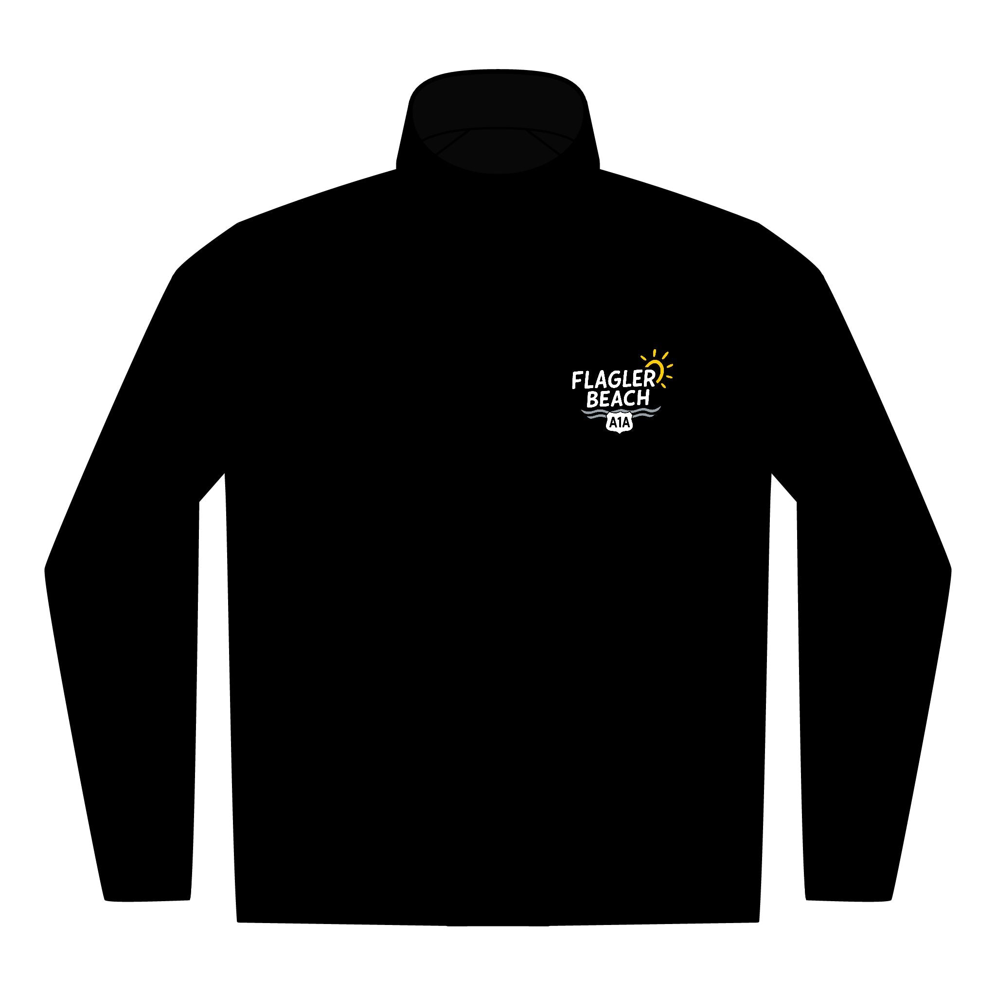 Flagler Beach Embroidered Quarter-Zip Pullover — Men's Performance Pullover