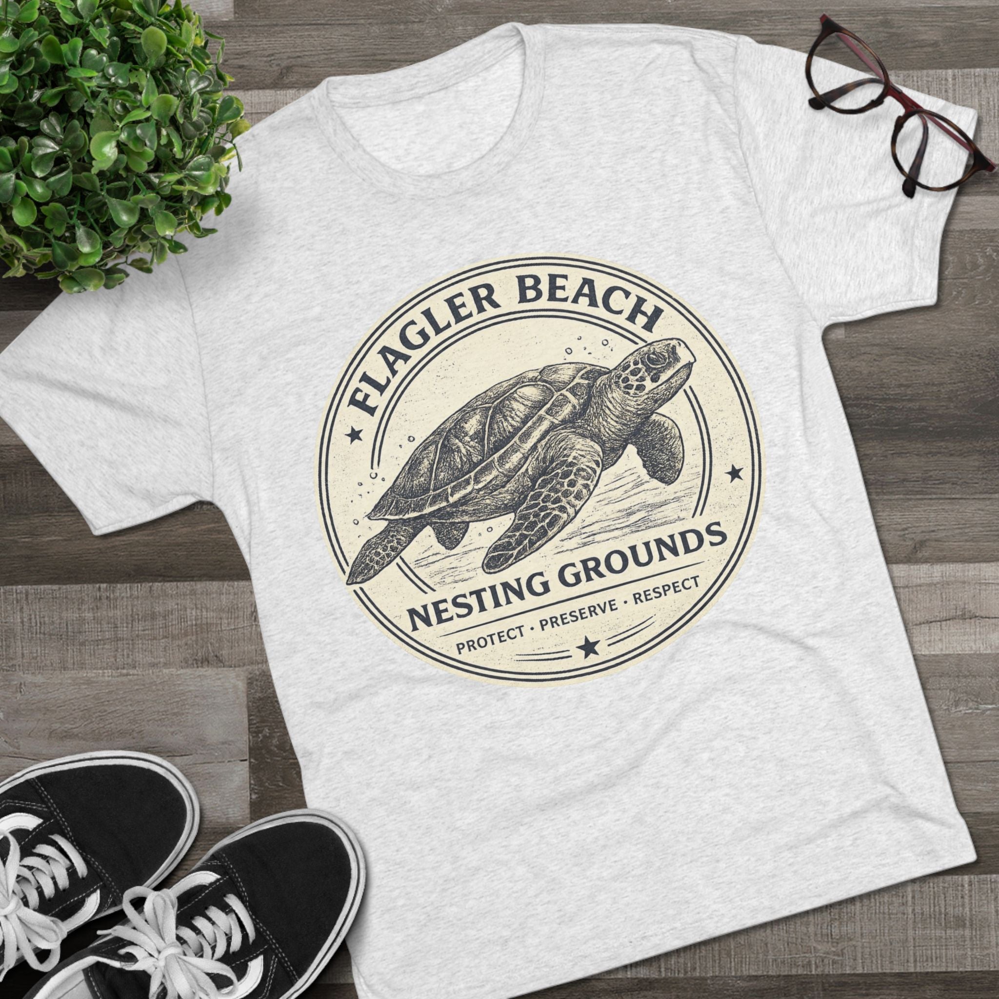 Flagler Beach Sea Turtle Tee — Nesting Grounds Conservation T‑Shirt