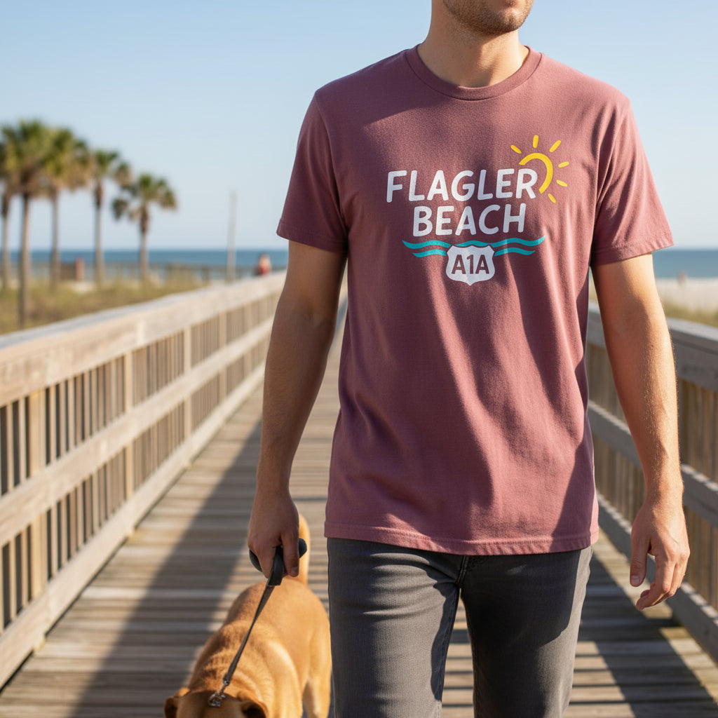 Coastal Beach Town Unisex T-shirt - Flagler Beach Vibes