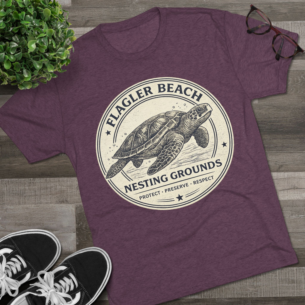Flagler Beach Sea Turtle Tee — Nesting Grounds Conservation T‑Shirt