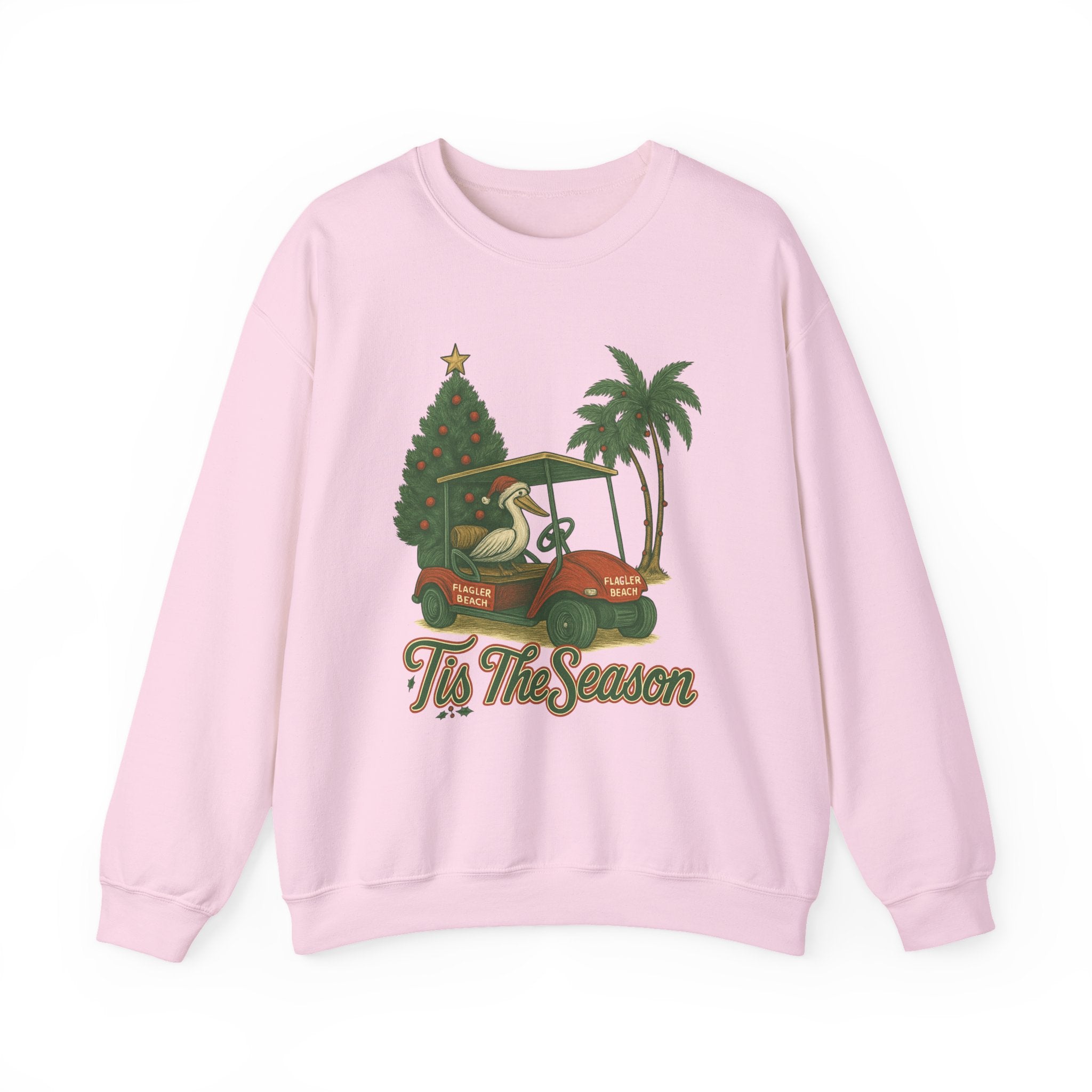 Flagler Beach Christmas Crewneck Sweatshirt - 'Tis The Season