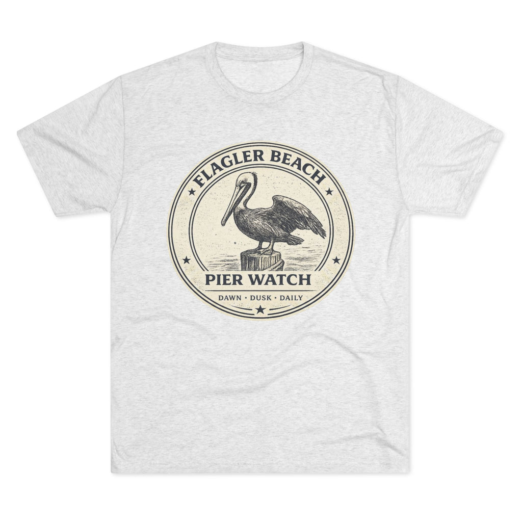 Flagler Beach Pier Watch Pelican T‑Shirt
