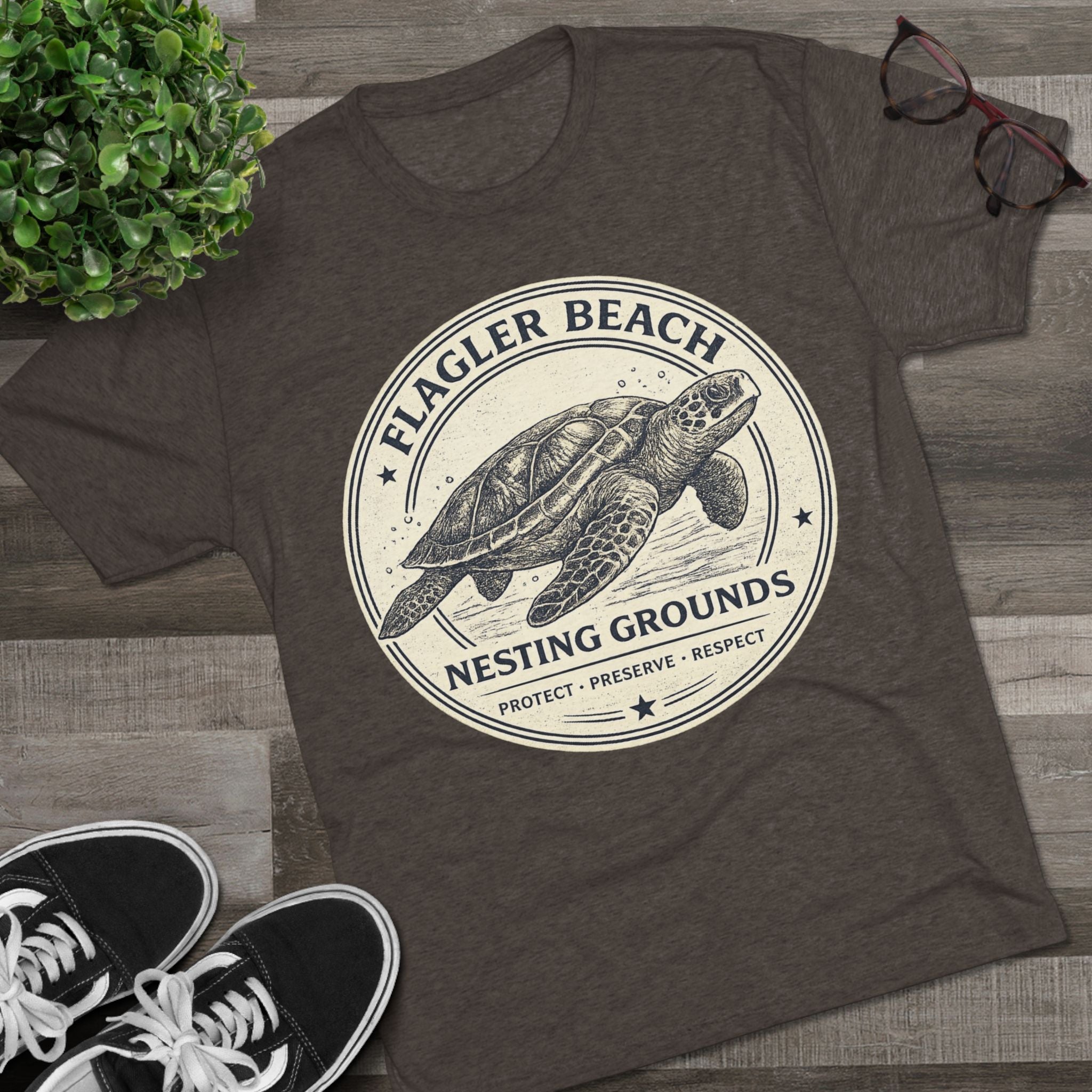 Flagler Beach Sea Turtle Tee — Nesting Grounds Conservation T‑Shirt