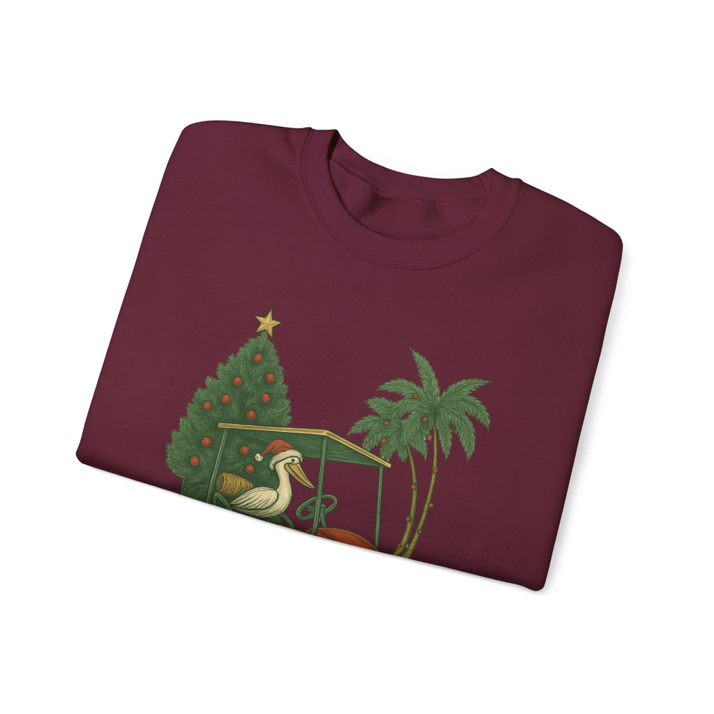 Flagler Beach Christmas Crewneck Sweatshirt - 'Tis The Season
