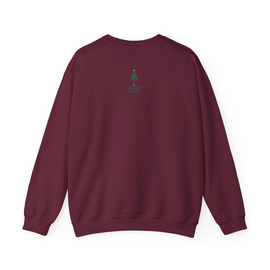 Flagler Beach Christmas Crewneck Sweatshirt - 'Tis The Season