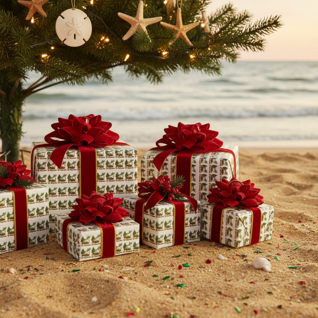 Pelican Express Wrapping Paper – Flagler Beach Edition